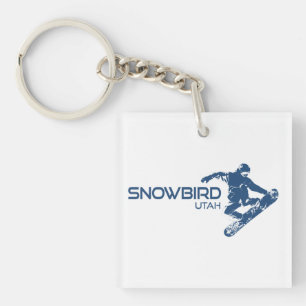 Porte-clés Snowbird Utah Snowboardeur