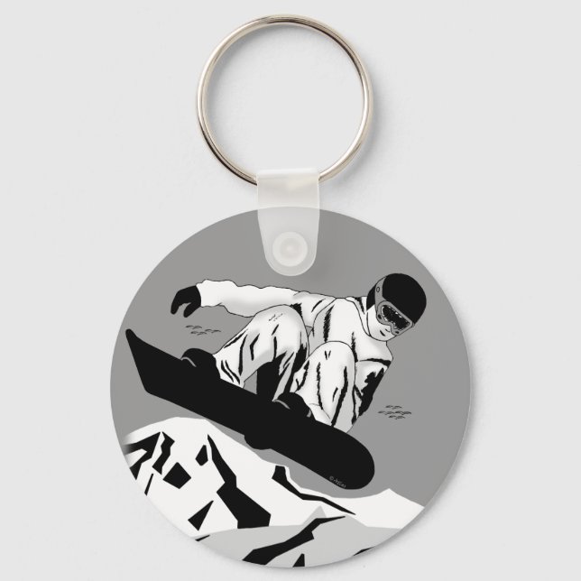 Porte-clés Snowboard 5 (Recto)
