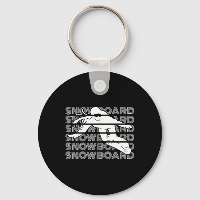 Porte-clés Snowboard Femmes Snowboard Snowboard Snowboard (Recto)