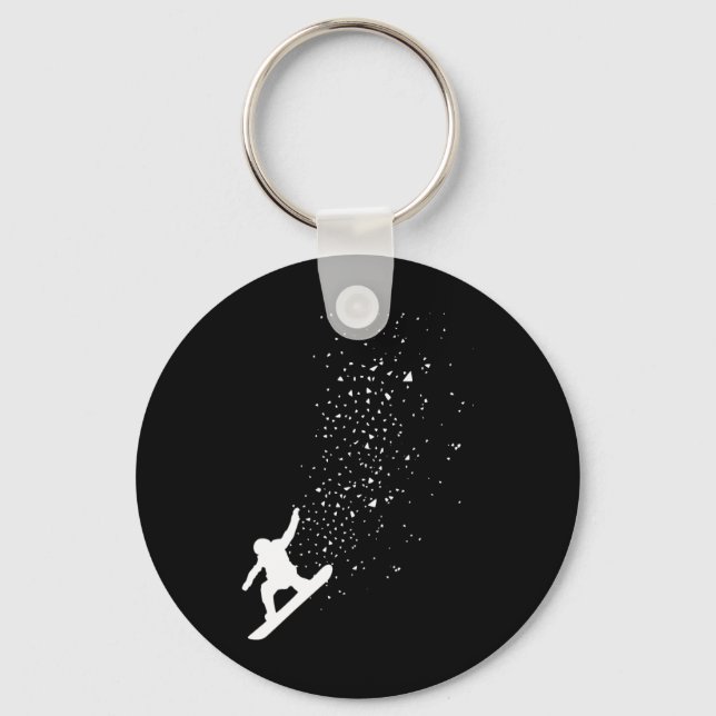 Porte-clés Snowboard Freestyle Snowboard Cadeau (Recto)