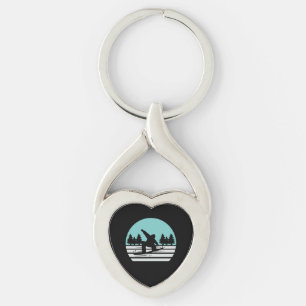 Porte-clés Snowboard Retro Vintage
