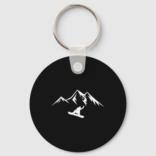 Porte-clés Snowboard Shirt Snow Mountain Winter Snowboard (Recto)