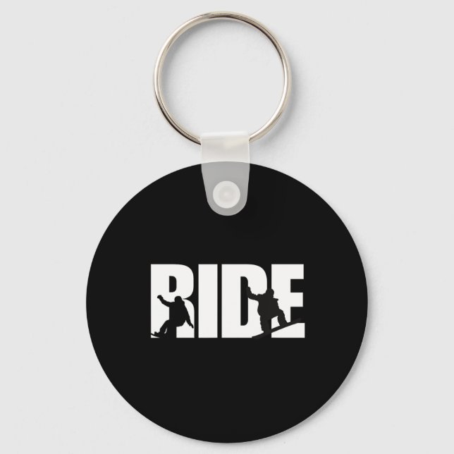 Porte-clés Snowboard Shirt Snowboardeur Snowboard Lover Sno (Recto)