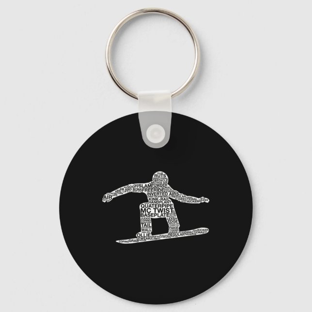 Porte-clés Snowboard Snowboard 10 (Recto)