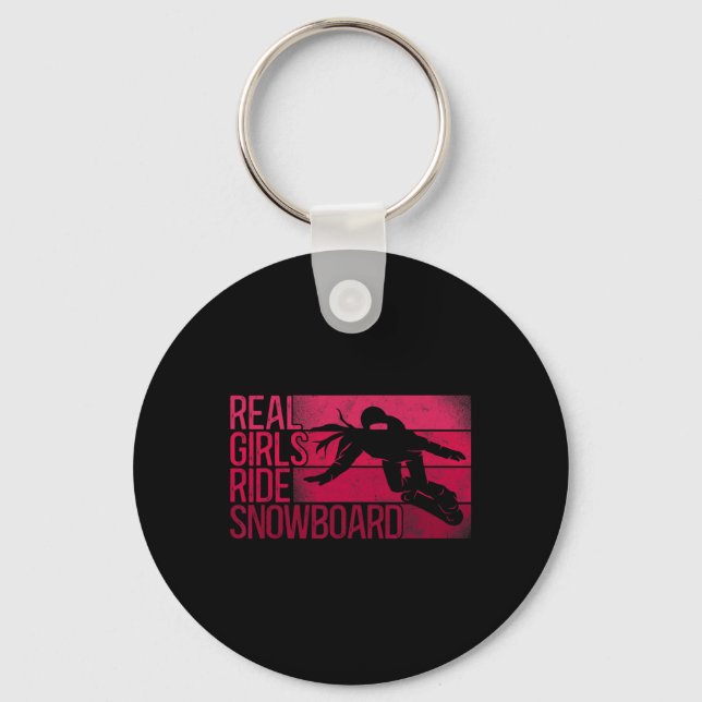 Porte-clés Snowboard Snowboard Girl Ride (Recto)