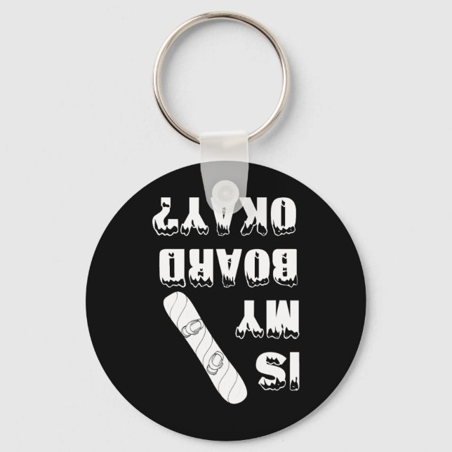 Porte-clés Snowboard Snowboard Snowboardeur Hiver Sports F (Recto)