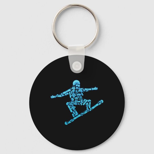 Porte-clés Snowboard - Wintersports Snowboard Snowboard (Recto)