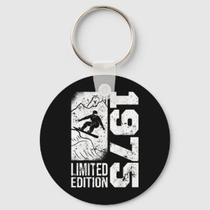 Porte-clés Snowboarder Vintage 1975 Anniversaire Snowboard Sn