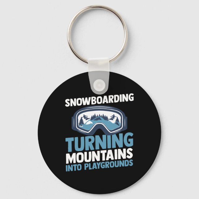 Porte-clés Snowboardeur Snowboard 3 (Recto)