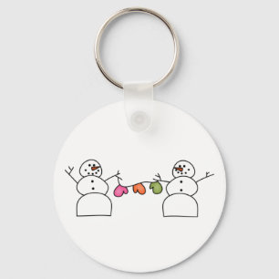 Porte-clés Snowmen avec T-shirts Mittens et cadeaux
