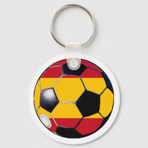 Porte-clés Soccer Ball Drapeau-Espagne Le MUSÉE Cadeaux Trans