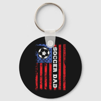 Porte-clés Soccer Dad Usa Flag All American Fathers 