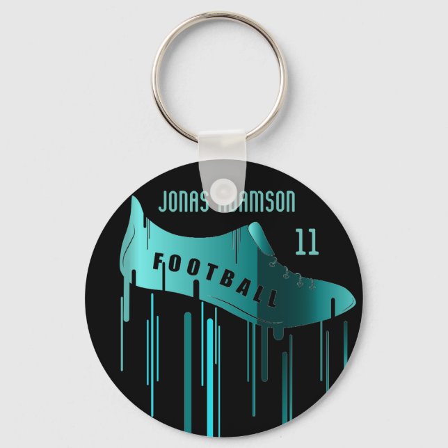Porte-clés Soccer/Football design sportif personnalisé (Recto)
