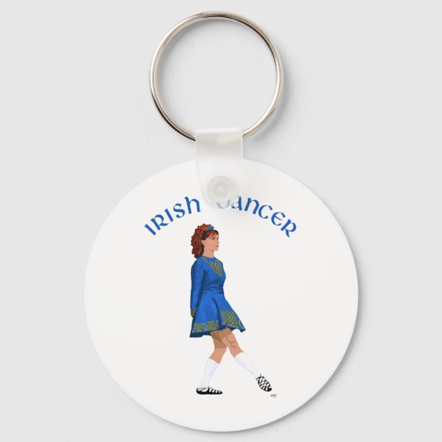 Porte-clés Soft Shoe Irish Dancer in Blue (Recto)