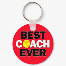 Softball BEST COACH EVER Team Custom Color Sports