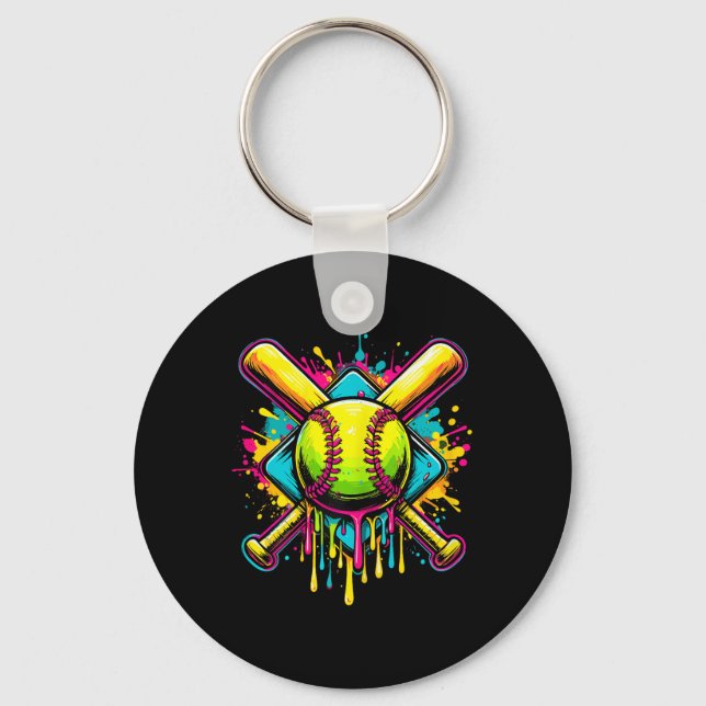 Porte-clés Softball Girl Ice Cream Softball Drift (Recto)