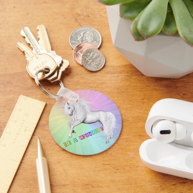 Porte-clés Sois une licorne (Bureau)