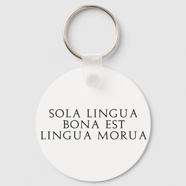 Porte-clés Sola Lingua Bona (Recto)