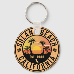Porte-clés Solana Beach California Vintage Souvenirs 60s