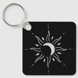 Porte-clés Soleil d'argent