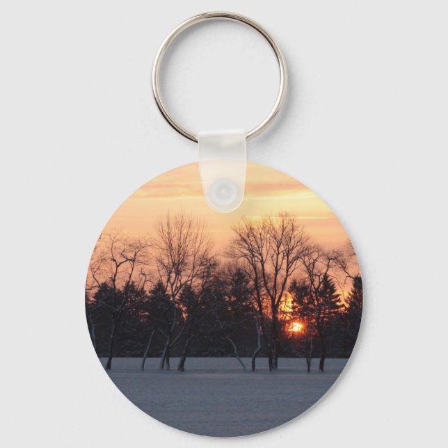 Porte-clés Soleil d'hiver (Recto)