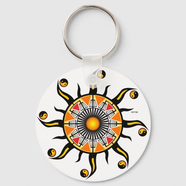 Porte-clés Soleil d'un panier (Recto)