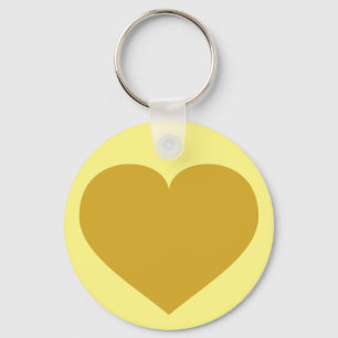 Porte-clés Solid Gold Heart Keychain