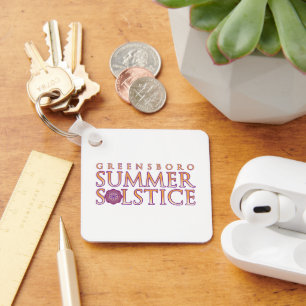 Porte-clés Solstice d'été de Greensboro, Marque Colorée
