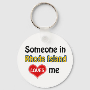 Porte-clés Someone in Rhode Island Loves