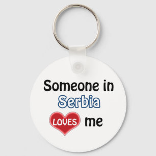 Porte-clés Someone in Serbia Loves Me