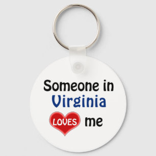 Porte-clés Someone in Virginia Loves Me