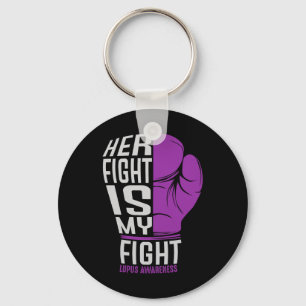 Porte-clés Son Combat Est Mon Combat - Sle Lupus Sensibilisat
