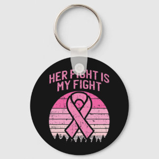 Porte-clés Son Combat Est Mon Mari De Lutte Contre Le Cancer 
