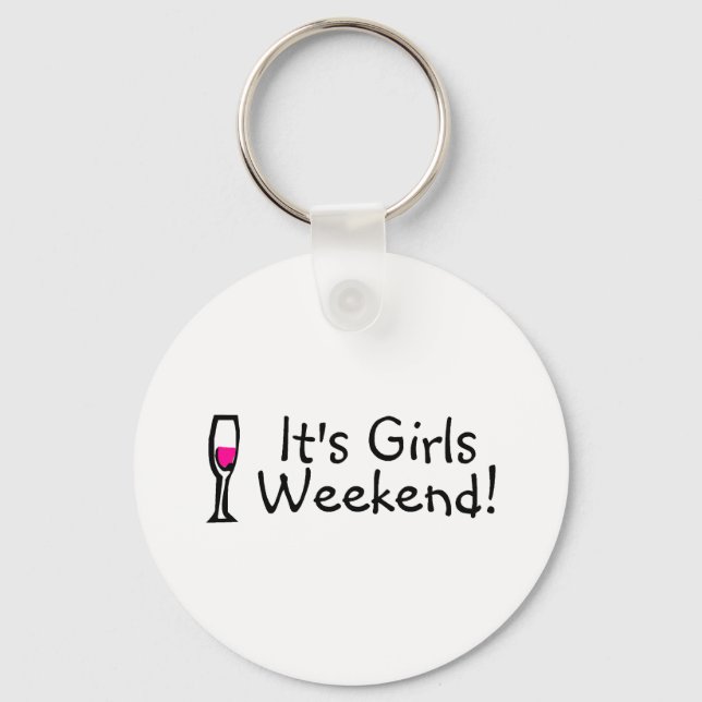 Porte-clés Son Vin Weekend Filles (Recto)