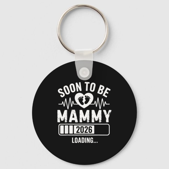 Porte-clés Soon To Be Mammy 26 Loading Pregnancy Announcement (Recto)