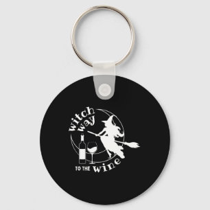 Porte-clés Sorcière Au Vin Halloween Witchy Femmes Drôle