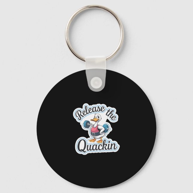 Porte-clés Sortez Le Quackin Gym Bodybuilding - 1 (Recto)