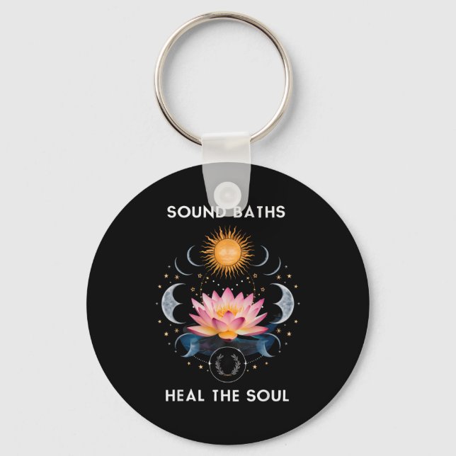 Porte-clés Sound Baths Heal The Soul Wellness New Age Sritual (Recto)