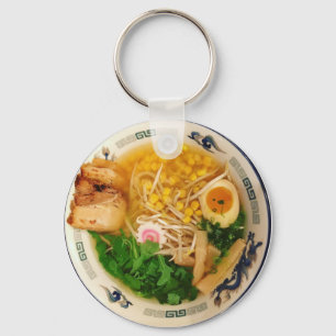 Porte-clés Soupe aux nouilles de ramen de porc