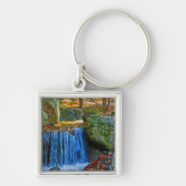 Porte-clés Source d'eau bleue (Devant)