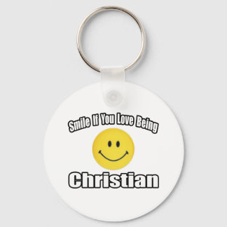 Porte-clés Souriez Si Vous Aimez Être Chrétien