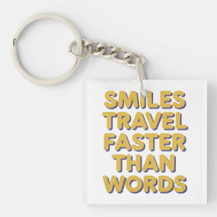 Porte-clés Sourires Voyager plus vite