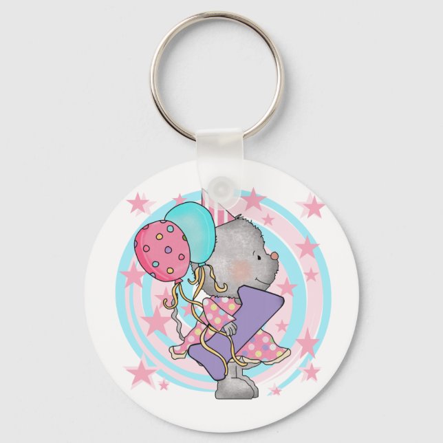 Porte-clés Souris 1er anniversaire T-shirts et cadeaux (Recto)