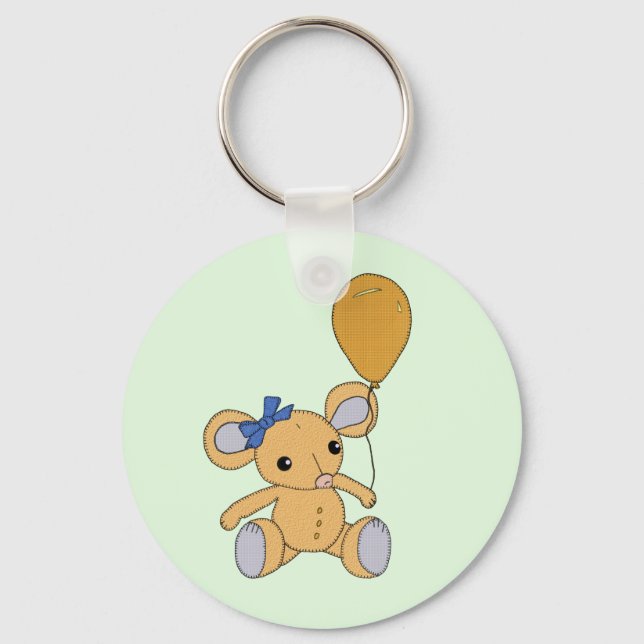 Porte-clés Souris avec ballon (Recto)