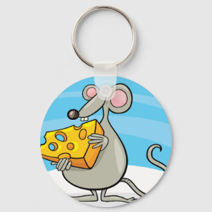 Porte-clés Souris avec Porte - clé au fromage
