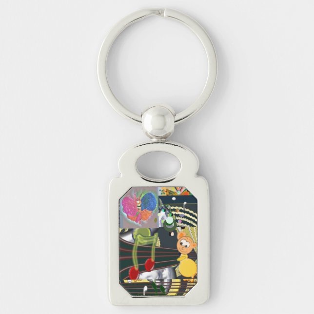 Porte-clés Souris de musique Porte - clé acrylique (Devant)
