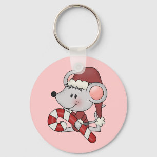 Porte-clés Souris de Noël avec du sucre de canne