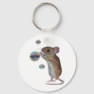 Porte-clés Souris et bulles porte - clé