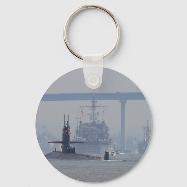 Porte-clés Sous-marins Sous-marins Navires nucléaires Marine (Recto)