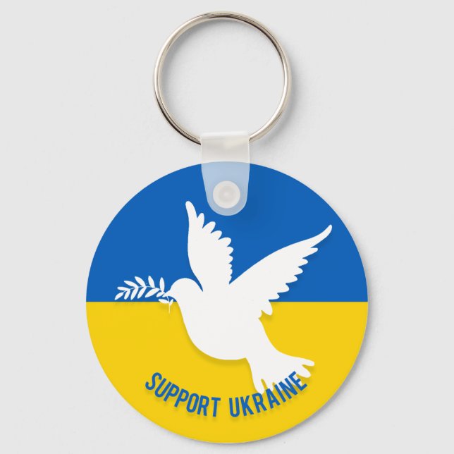Porte-clés Soutenez le Porte - clé ukrainien (Recto)